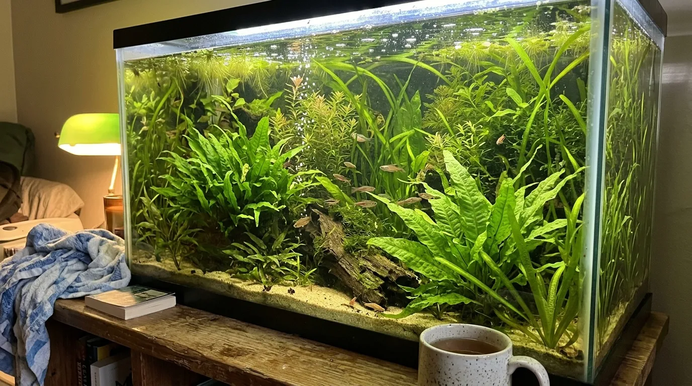 Plantes aquarium poisson rouge : sans pompe