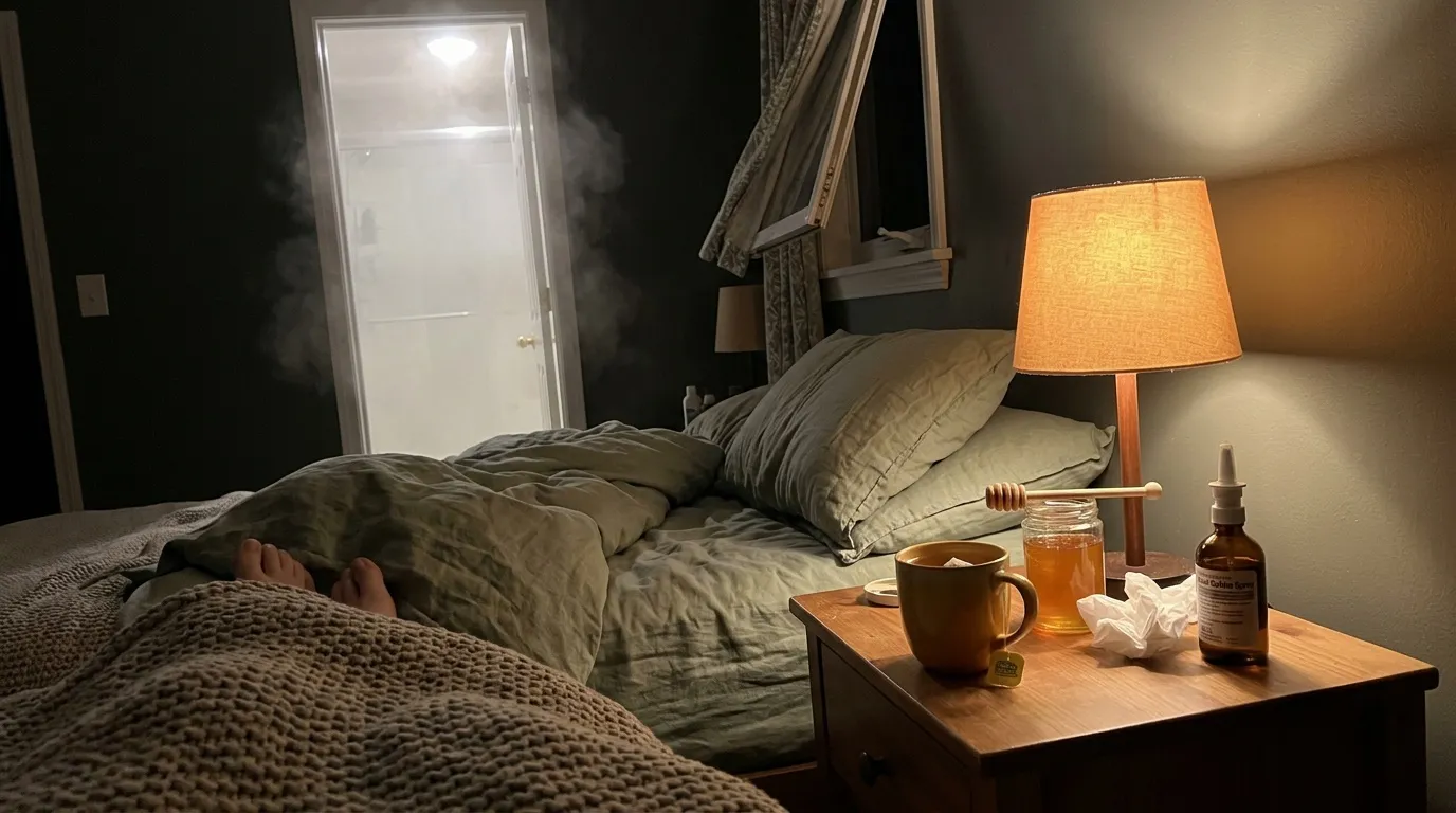 Toux sèche la nuit : comment calmer et dormir